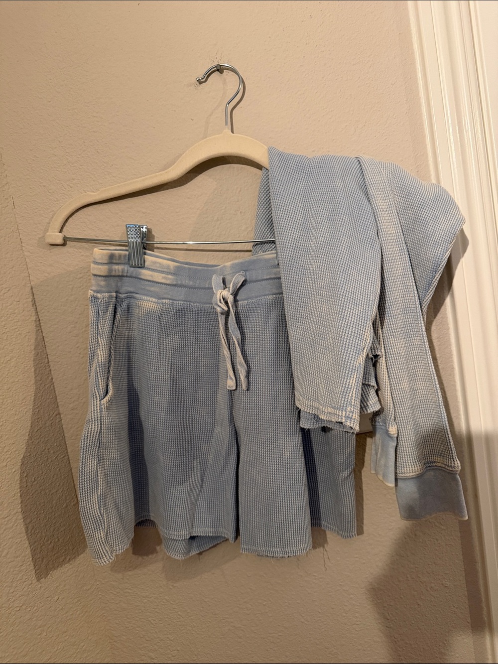 SPLENDID Light Blue Women's Waffle Set